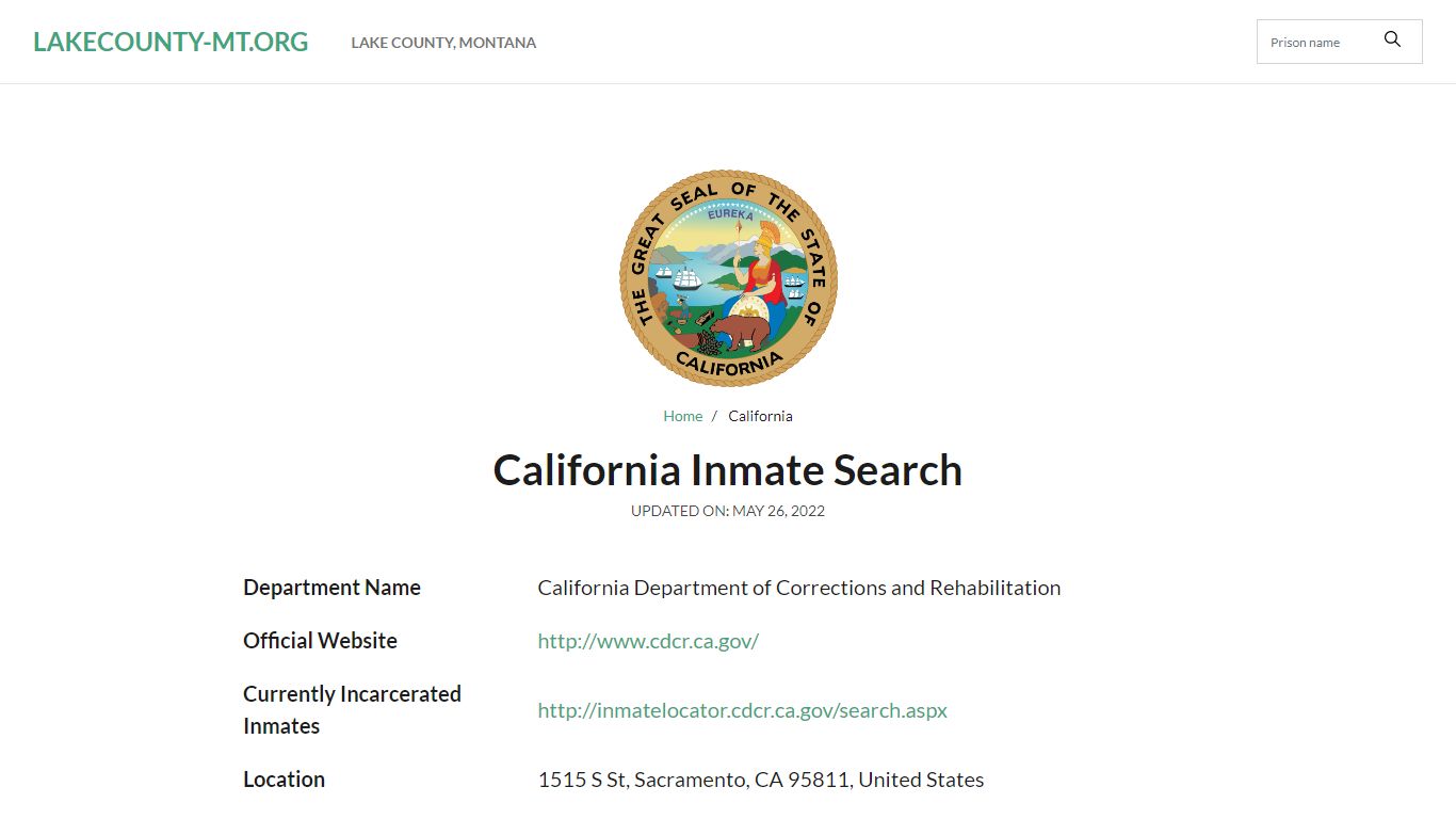 Chula Vista Jail Inmate Search and Prison Information